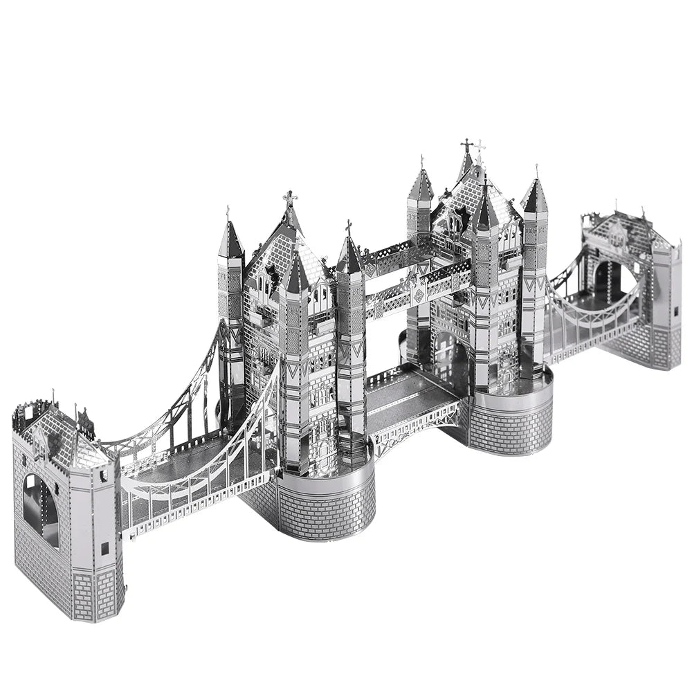 London Tower Bridge 3D Metal Puzzle - Model Kit for Adults