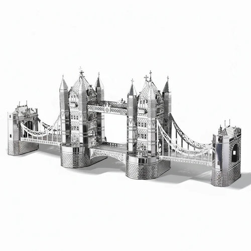 London Tower Bridge 3D Metal Puzzle - Model Kit for Adults