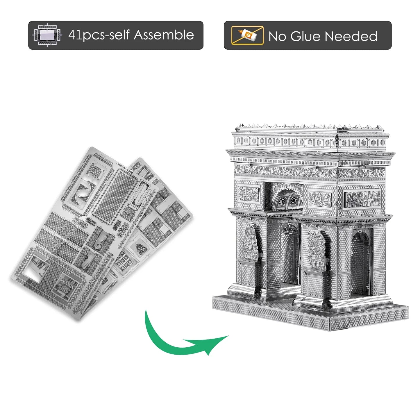 Arc de Triomphe - 3D Metal Model Kit for Adults