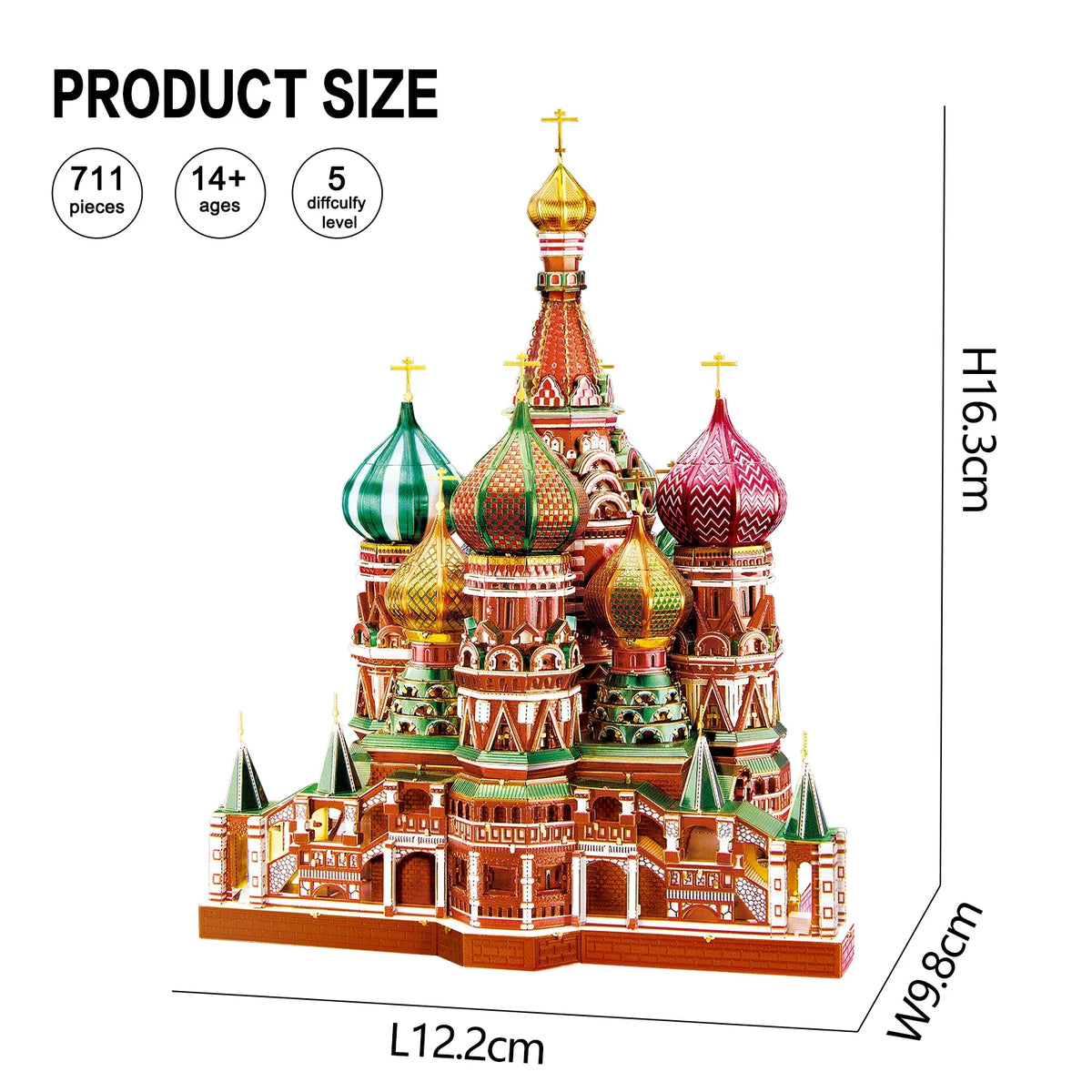 Saint Basil's Cathedral - 3D Metal Puzzle Model Kit