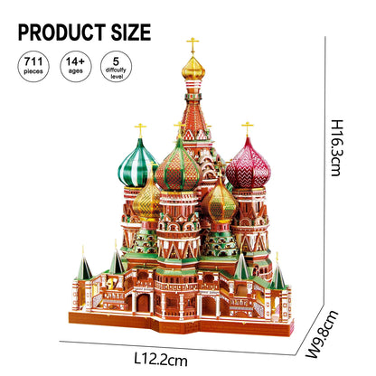Saint Basil's Cathedral - 3D Metal Puzzle Model Kit