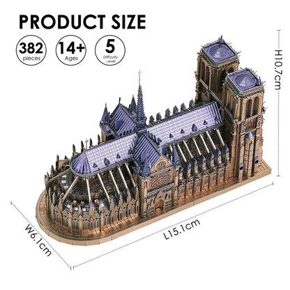 Notre Dame Cathedral - 3D Metal Model Kit