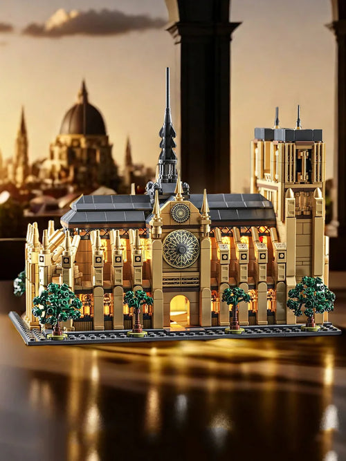 Gothic Cathedral Model - 1575pc LED Architecture Building Block Set