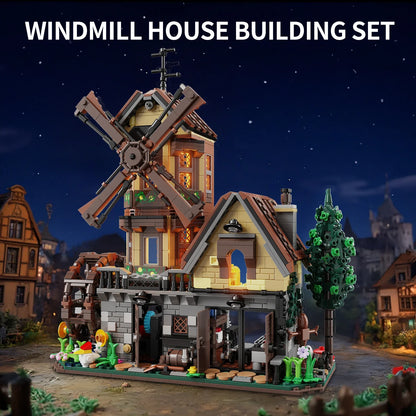 Rustic Countryside Farm Hut - 1436-Piece Building Block Set