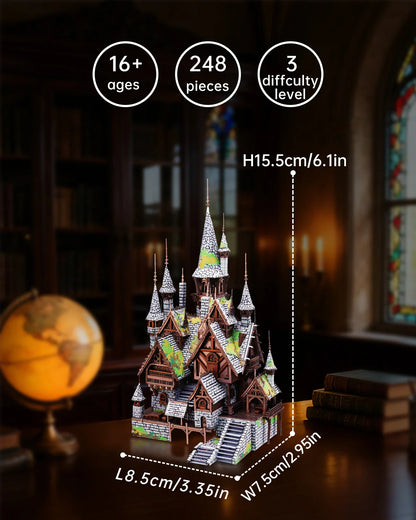 Elves' Castle - 3D Metal Model Kit for Adults