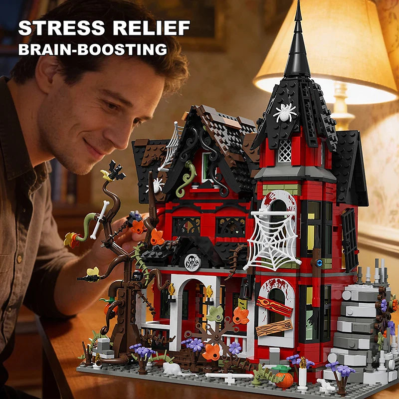 Shadow Manor MOC Haunted House - 1249pcs Horror Building Set