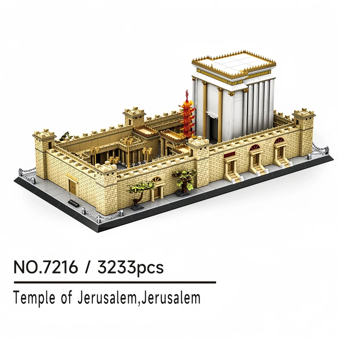 Judean Hills Jerusalem Temple - 3233pc Building Block Model