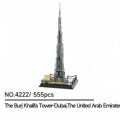 Burj Khalifa Architecture Model - 555-Piece Building Block Set