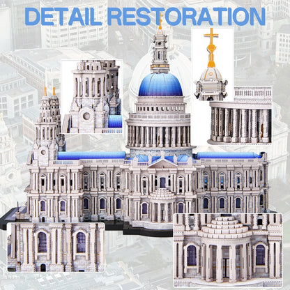 St. Paul's Cathedral - 3D Metal Model Kit & Puzzle