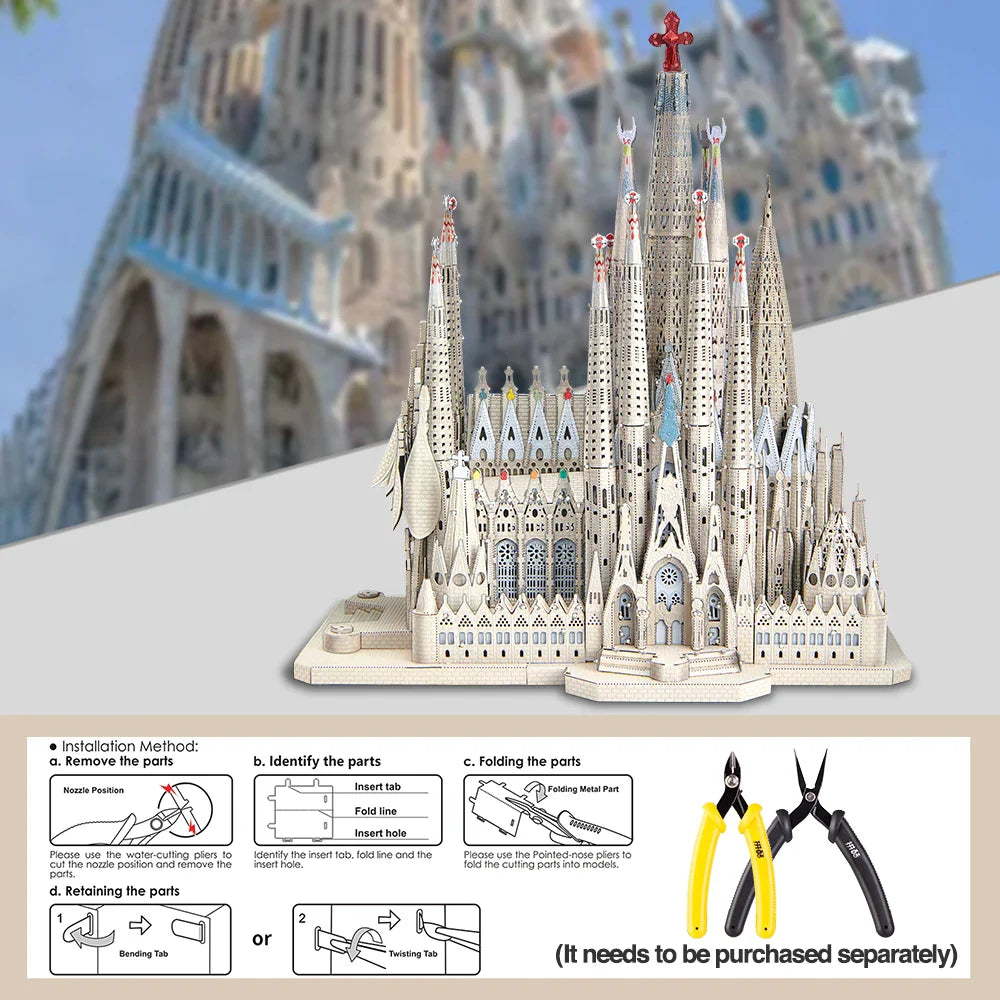 La Sagrada Família - 3D Metal Puzzle Model Kit
