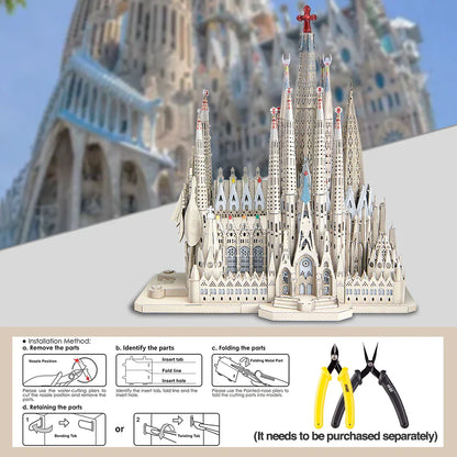 La Sagrada Família - 3D Metal Puzzle Model Kit