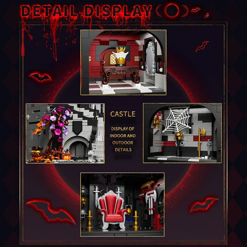 Vampire Castle Building Blocks - Gothic Horror Model Kit