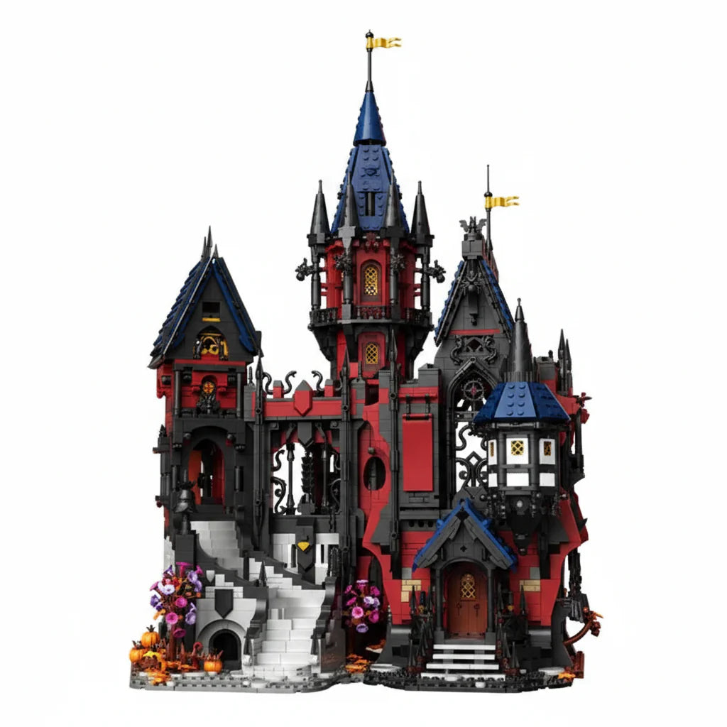 Vampire Castle Building Blocks - Gothic Horror Model Kit