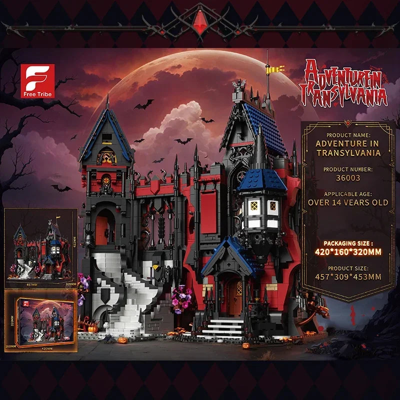 Vampire Castle Building Blocks - Gothic Horror Model Kit