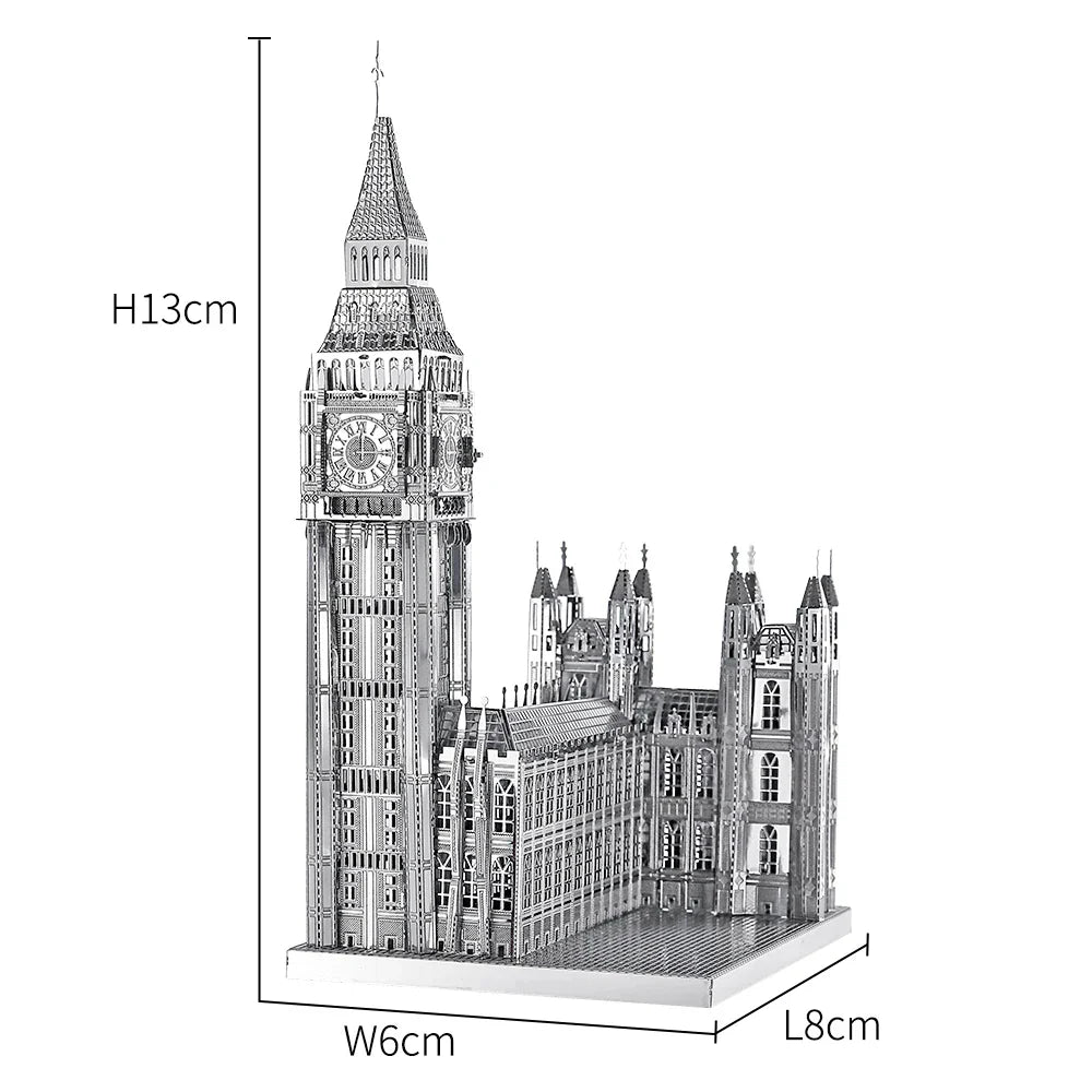 Big Ben - 3D Metal Puzzle Model Kit for Adults & Teens