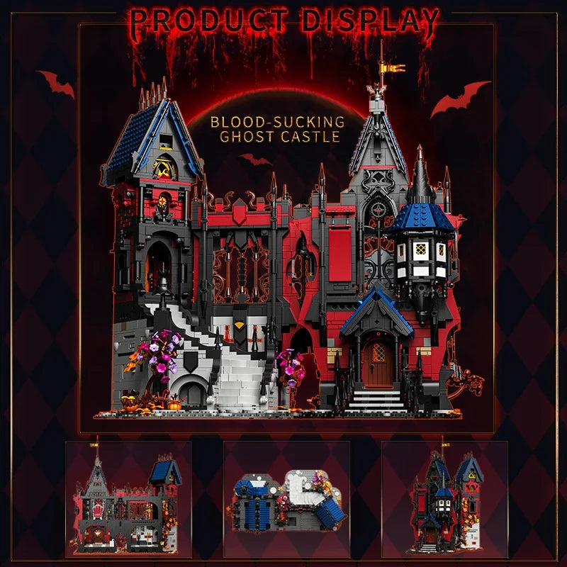 Vampire Castle Building Blocks - Gothic Horror Model Kit
