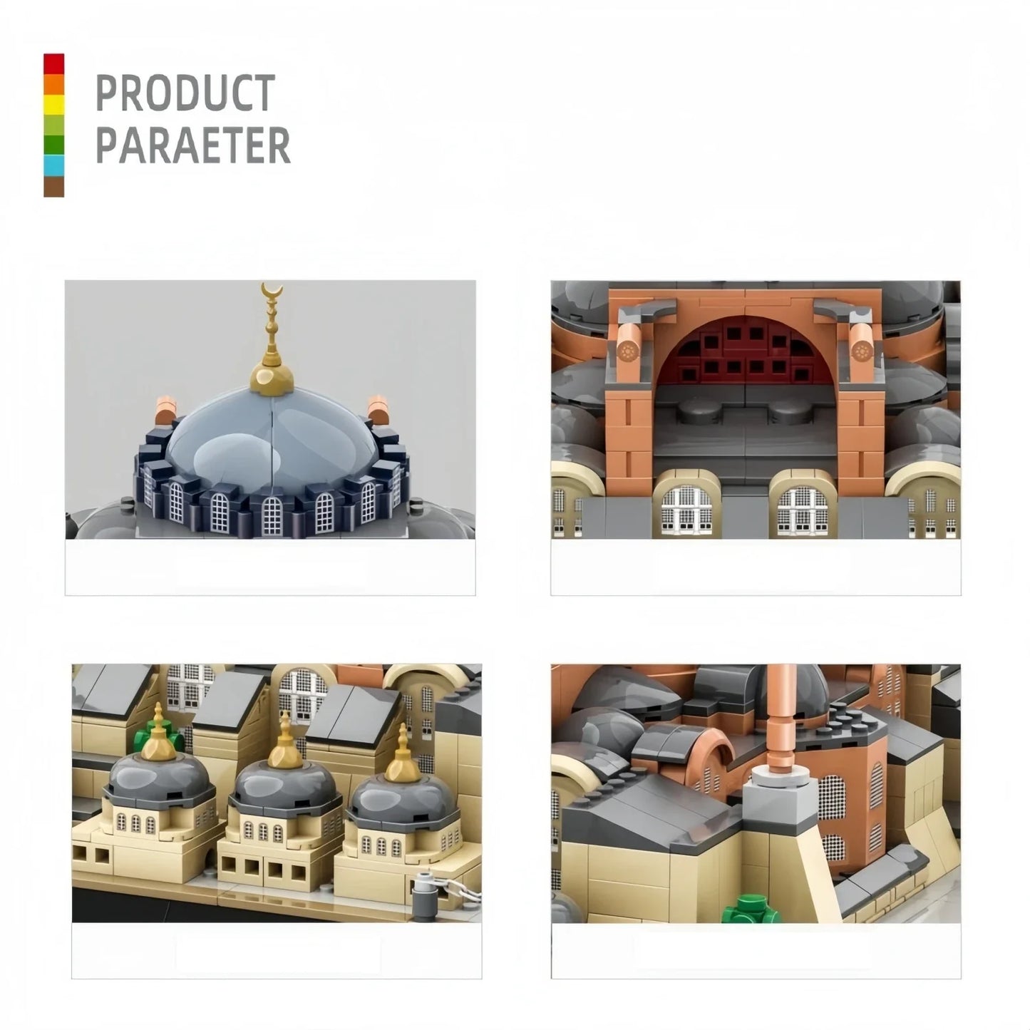 Hagia Sophia Istanbul - 1434pc Architecture Building Block Model