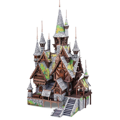 Elves' Castle - 3D Metal Model Kit for Adults