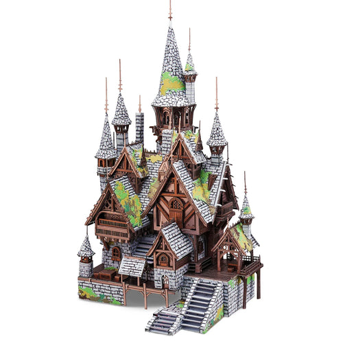 Elves' Castle - 3D Metal Model Kit for Adults