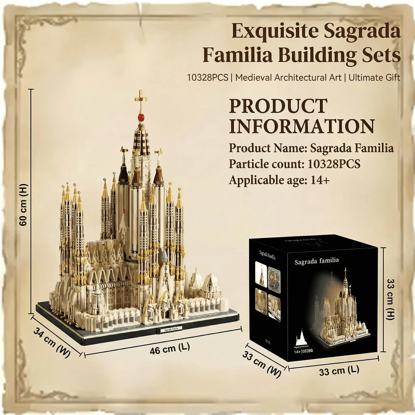 Barcelona Sagrada Familia - 10,328 Piece Architecture Building Set