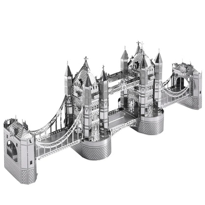 London Tower Bridge 3D Metal Puzzle - Model Kit for Adults