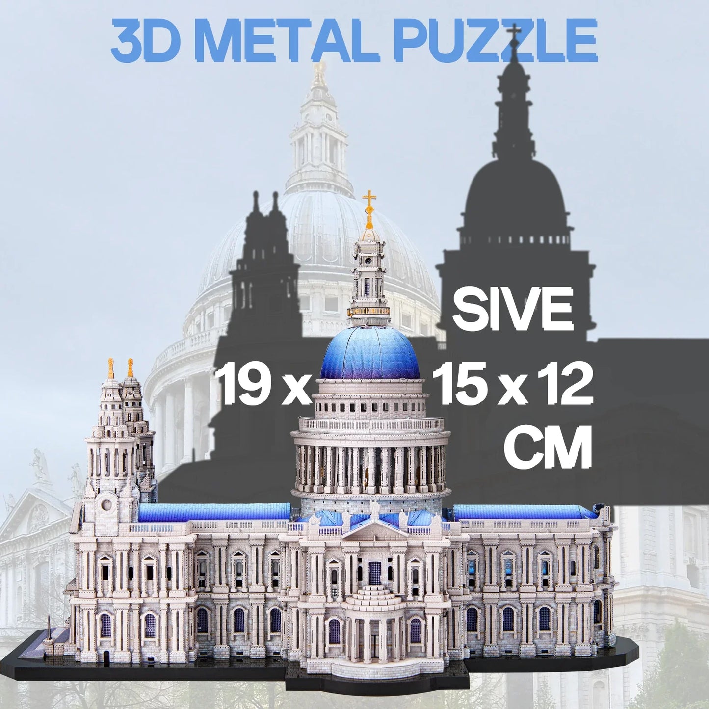 St. Paul's Cathedral - 3D Metal Model Kit & Puzzle