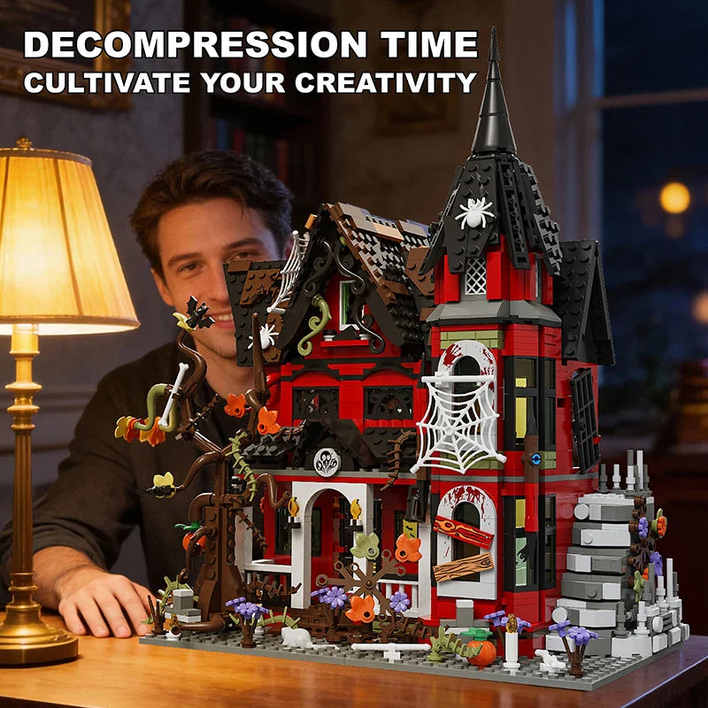 Shadow Manor MOC Haunted House - 1249pcs Horror Building Set